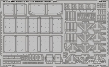 Фототравление 1/35 IDF Merkava Mk.IIID дополнительные экраны (рекомендовано для . . фото 1