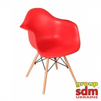  Кресло с пластиковым сиденьем, высокая спинка, удобная форма сиденья, ножки дер. . фото 3