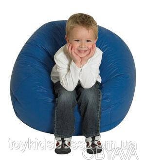 Кресло-мяч синий Размеры - диаметр 65 см., высота 40 см. Материал - ткань Оксфор. . фото 1