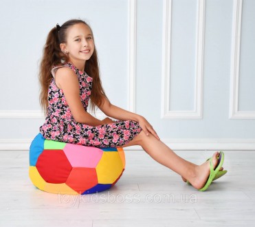 Кресло мешок Мяч мини Tia-Sport Размеры - диаметр - 50 см Цвет - разноцветный Ма. . фото 3