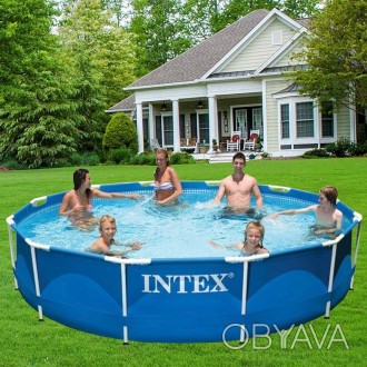 Круглий каркасний басейн Metal Frame Pool (Интекс 28212) від виробника Intex Тов. . фото 1