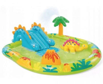Надувний ігровий центр-басейн Динопарк від виробника Intex Дитячий надувний ігро. . фото 2