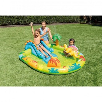 Надувний ігровий центр-басейн Динопарк від виробника Intex Дитячий надувний ігро. . фото 4