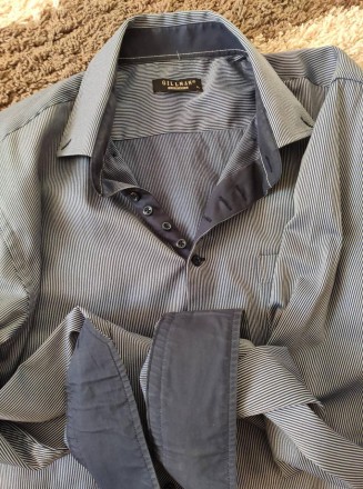 Модная рубашка мужская классическая с длинным рукавом , галстук в подарок.
Прода. . фото 4