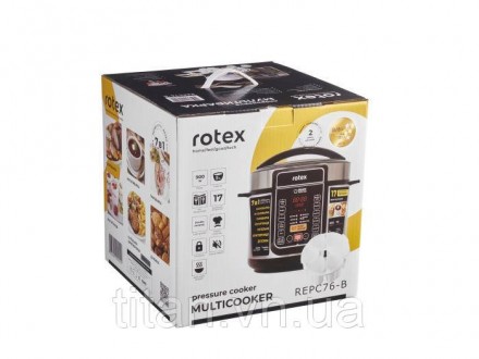 Rotex REPC76-B - мультиварка-скороварка с широким функционалом в линейке Rotex. . . фото 10