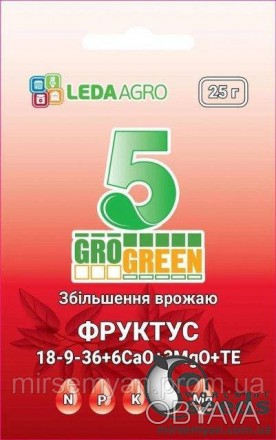 Фруктус 5, гель 18-9-36+6Ca+3MqO+TE. Комплексное водорастворимое Гель-удобрение . . фото 1