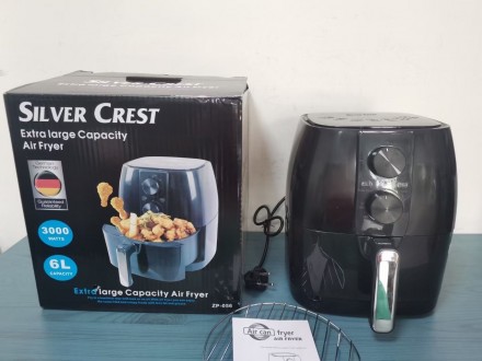 Цифровая безмаслянная фритюрница ZP-056 Silver Crest Air Fryer 6L 3000W. Київ. фото 1 Цифровая безмаслянная фритюрница ZP-056 Silver Crest Air Fryer 6L 3000W. Київ. фото 1
