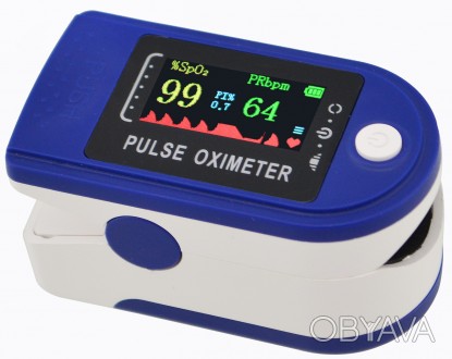 Электронный пульсоксиметр (англ. pulse oximeter) – компактный диагностичес. . фото 1