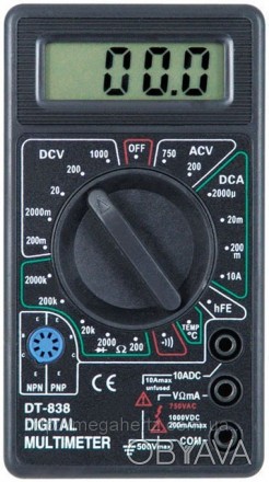 Мультиметр тестер вольтметр амперметр DT-838