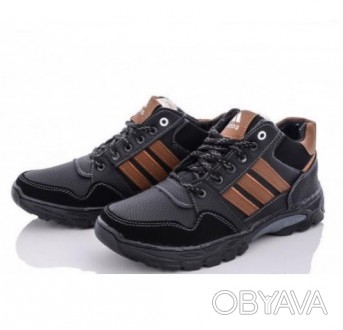 Зимние Кроссовки ADIDAS Мужские Ботинки с Мехом Чёрные Адидас (размеры: 40,41,42