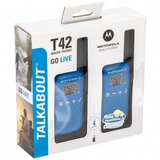  Портативная рация Motorola TALKABOUT T42 Blue Twin Pack (B4P00811LDKMAW) позвол. . фото 9