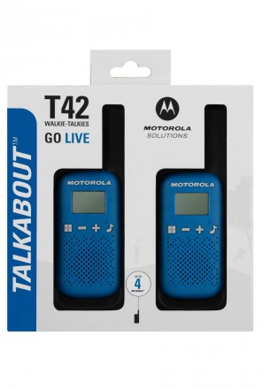  Портативная рация Motorola TALKABOUT T42 Blue Twin Pack (B4P00811LDKMAW) позвол. . фото 7