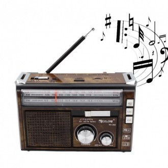 Описание Радиоприемника Golon RX-382 MP3 USB, коричневого
Радиоприемник портатив. . фото 9