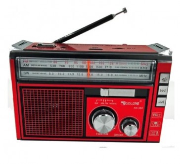 Описание Радиоприемника Golon RX-382 MP3 USB, красного
Радиоприемник портативный. . фото 2