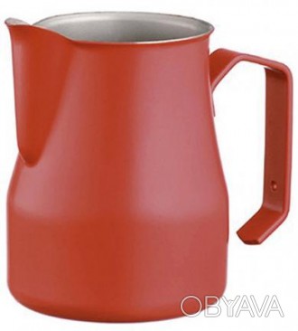 Питчер для молока Motta Europa 750 мл, Красный нержавеющая сталь, Джаг для кофе . . фото 1