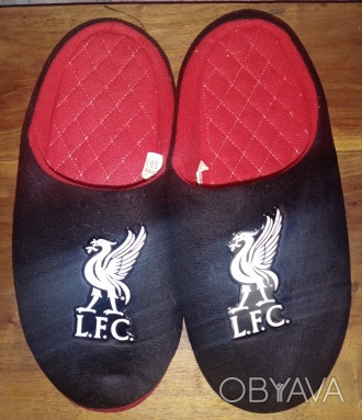 Тапки с символикой FC Liverpool, размер 36-37, стелька-23,5см, в отличном состоя. . фото 1