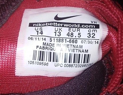 Кроссовки Nike, оригинал, реально идут на 46-46,5р, стелька внутренняя-31см, от . . фото 7