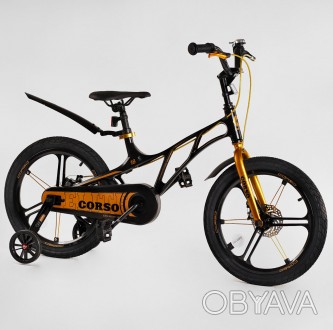 
Велосипед магниевый 18" дюймов 2-х колёсный CORSO Elit магниевые диски, дисковы. . фото 1