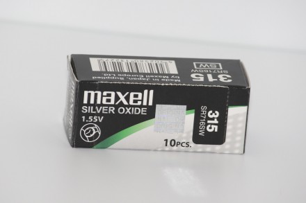 Батарейка для часов. Maxell SR716SW (315) 1.55v 21mAh 7,9x1,68mm Серебрянно-цинк. . фото 7