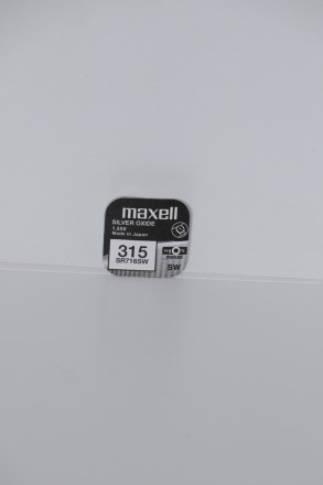 Батарейка для часов. Maxell SR716SW (315) 1.55v 21mAh 7,9x1,68mm Серебрянно-цинк. . фото 2