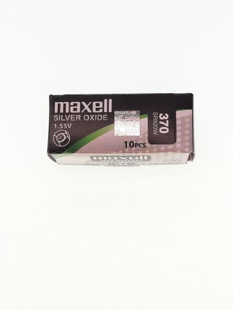 Батарейка для часов. Maxell SR920W (370) 1.55V 40mAh 9,5x2.05mm Серебрянно-цинко. . фото 4
