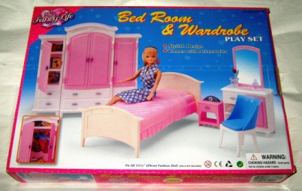 Лялькові меблі Глорія Gloria 24014 Неймовірно гарна спальня Барбі
Мрія дівчинки . . фото 2