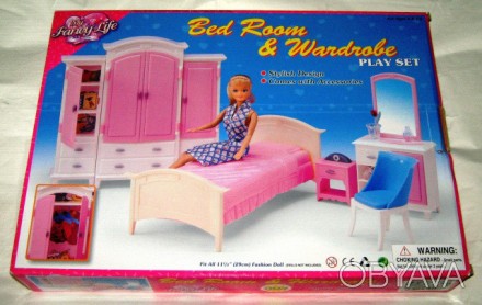 Лялькові меблі Глорія Gloria 24014 Неймовірно гарна спальня Барбі
Мрія дівчинки . . фото 1