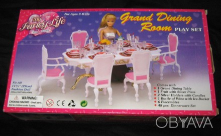 Кукольная мебель Глория Gloria 2312 Столовая Grand Dining Room
Состав набора: бо. . фото 1