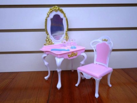 Лялькові меблі Глорія 2319 Gloria/My Fancy Life Спальня з комодом і дзеркалом.
Н. . фото 3