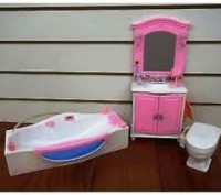 ​Кукольная мебель Gloria Глория 24020 Ванная комната принцесы Барби
Данный набор. . фото 2