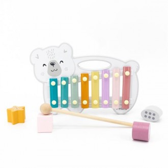 Познайомте дитину з музичною іграшкою Viga Toys PolarB Ксилофон-ведмедик. В комп. . фото 4