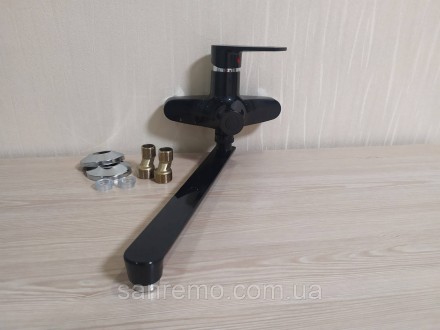 Змішувач для ванни з довгим виливом із термопластичного пластику Чорний
Оригінал. . фото 3
