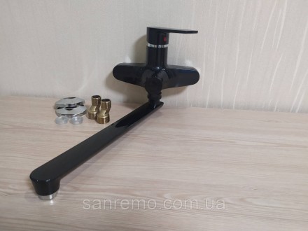 Змішувач для ванни з довгим виливом із термопластичного пластику Чорний
Оригінал. . фото 2