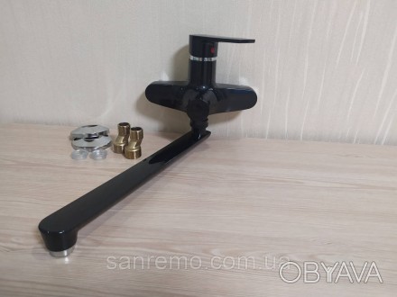 Смеситель для ванны с длинным изливом из термопластичного пластика Черный
Оригин. . фото 1