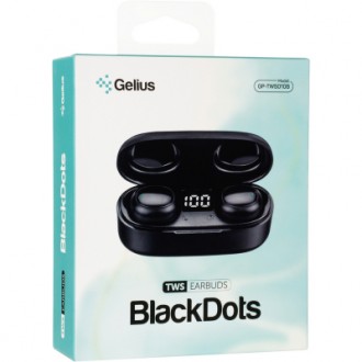Gelius Pro BlackDots GP-TWS010B — беспроводные наушники 2-в-1, сочетающие премиа. . фото 7