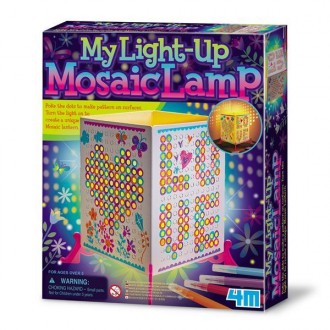 Создайте красивый ночник своими руками с набором для творчества 4M. Лампа-мозаик. . фото 2