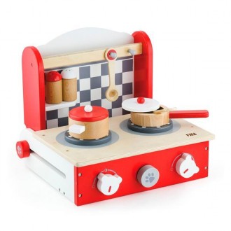 Набор кулинара Viga Toys складная плита с аксессуарами состоит из настольной пли. . фото 3