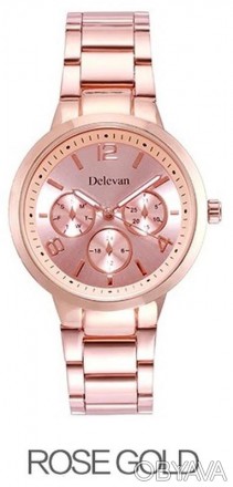 Delevan 1130 кварцевые женские часы со стальным браслетом

Цвет - золотистый
. . фото 1