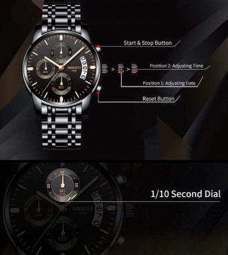 Nibosi 2353 мужские часы с кожаным ремешком

Цвет циферблата - черный

Часы . . фото 3