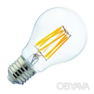 Лампа світлодіодна "Filament Globe - 8" 8W A60 Е27 4200К. . фото 1