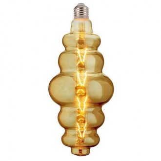 Лампа вінтажна світлодіодна Filament led ORIGAMI 8W E27 2200K Янтар. . фото 2