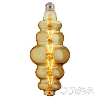 Лампа вінтажна світлодіодна Filament led ORIGAMI 8W E27 2200K Янтар. . фото 1