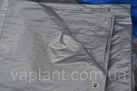 Тент тарпаулин 100г/м2 с металлическими люверсами защита от солнца, ветра и дожд. . фото 6