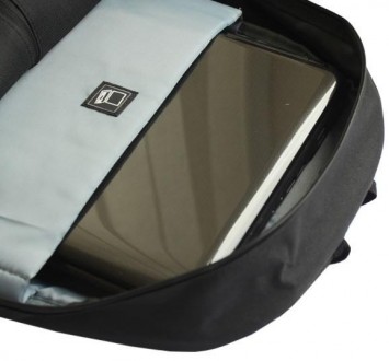 
 Легкий рюкзак для ноутбука 16 дюймів D-LEX LX670РBK 18L Чорний Стильний та пра. . фото 4
