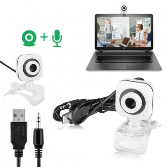 
 Веб камера с USB-подключением оборудована встроенным микрофоном и двойной зерк. . фото 2