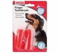 Простая в использовании щетка для чистки зубов у собак. Легко одевается на палец. . фото 2