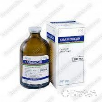 Состав
1 мл препарата содержит действующие вещества:
	амоксициллин (в форме амок. . фото 1