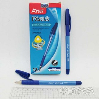  Товар на сайте >>>Шариковая ручка Beifa 1,0мм, синяя, грип, трехгр.корп., 12шт/. . фото 1