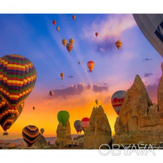  Товар на сайті >>>Раскраска по номерам 40*50см "Воздушные шары" OPP (холст на р. . фото 1
