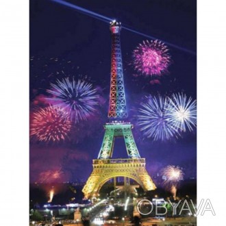  Товар на сайте >>>Раскраска по номерам 40*50см "Салют в Париже" карт.уп (холст . . фото 1